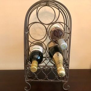 WINE RACK Rustic Farmhouse 5 Bottle